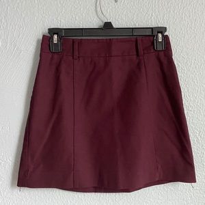 Express maroon mini w/ belt loops